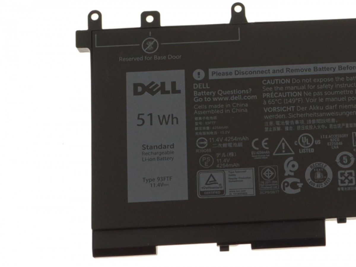 Buy Genuine Dell 93FTF 51Wh Laptop Battery in India Pc